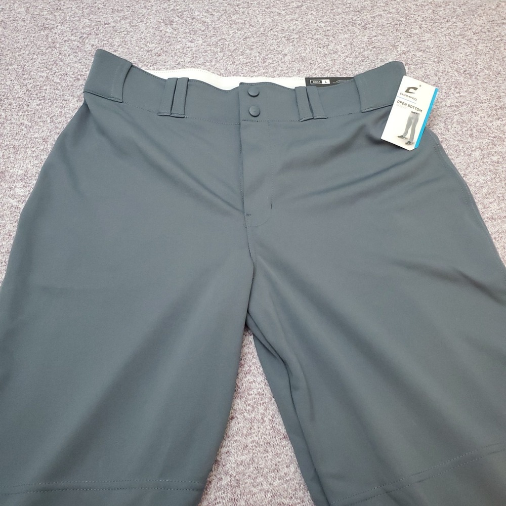 Champro Open Bottom Men's Large Baseball Pant Size Adult Large Gray